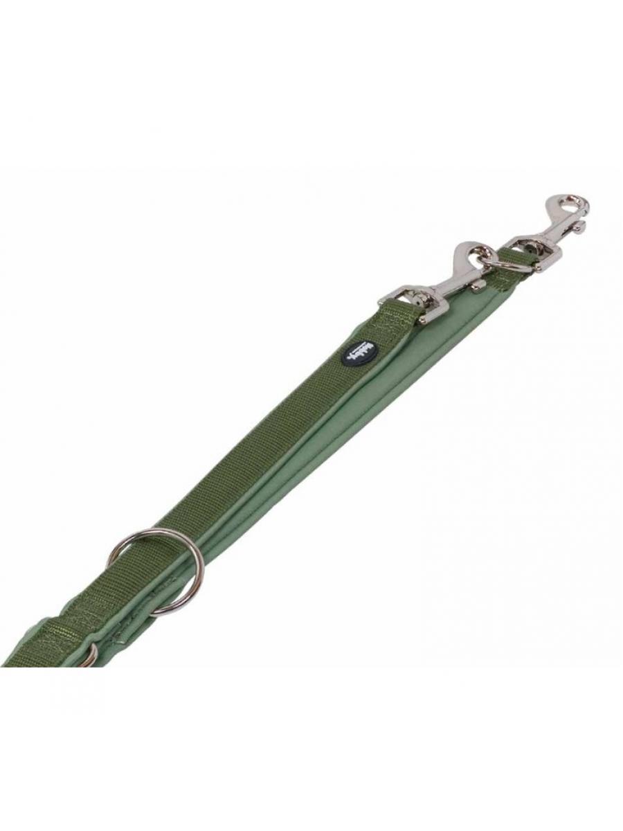 Pavadėlis Classic Preno , paminkštintas, reguliuojamas 200 cm (žalias)