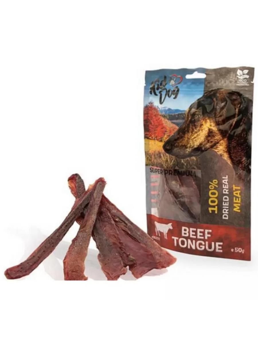 KIDDOG jautienos liežuvis plonom juostelėm 50g