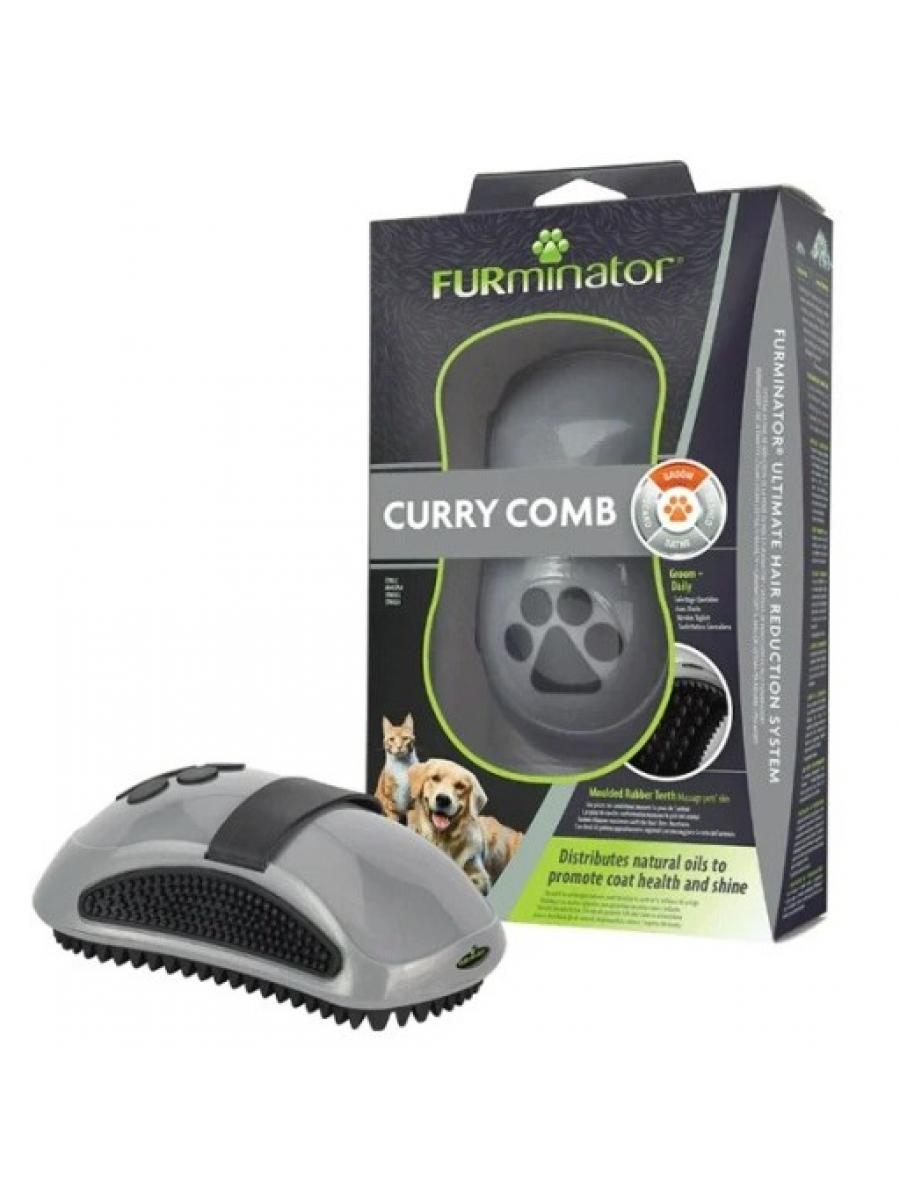 FURminator Curry Comb guminės šukos šunims ir katėms
