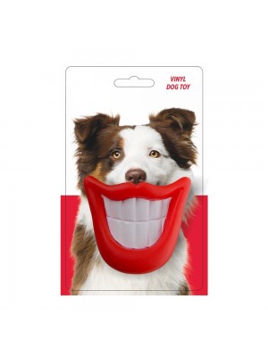 Žaislas šunims guminė cypianti šypsena, 9 cm