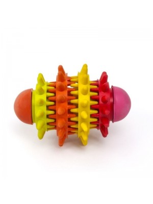 Žaislas  didesniems šunims regbio kamuolys dantų higienai, 11 cm
