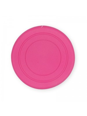 Žaislas šunims guminė skraidanti lėkštė (rožinė), 18 cm